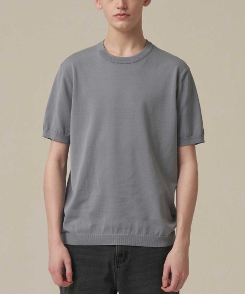 더블유엠씨(wellmadecom) 워셔블 니트 라운드_GRACIE BLUE