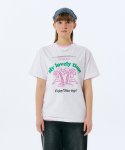 유니스튜디오(UNISTUDIO) PALM TREE T-SHIRT (WHITE)