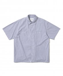 S/S Stripe Comfort Shirt Blue