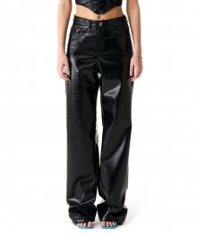Bella Eco-Leather Pants Black