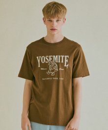 요세미티 베어 자수 티셔츠 WHRAC2506U