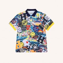 M ALOHA  X HG ARCHIVE PATTERN PRINT SS POLO