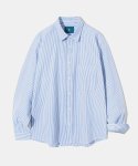 다이아몬드 레이라(DIAMOND LAYLA) Seersucker Stripe Shirt S89 Sky Blue