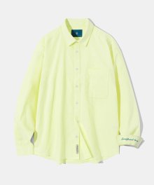 New Color Standard Stitch Linen Shirt S90 Light lemon