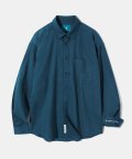 New Color Standard Stitch Linen Shirt S90 Dark Teal Blue