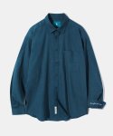 다이아몬드 레이라(DIAMOND LAYLA) New Color Standard Stitch Linen Shirt S90 Dark Teal Blue