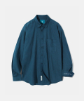 New Color Standard Stitch Linen Shirt S90 Dark Teal Blue