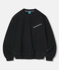 Pocket Zip-up Sweatshirt T63 Black