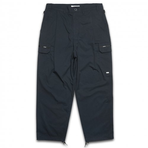 DV22SPT.664 ONE TUCK CARGO W.FIT TROUSERS -Navy-