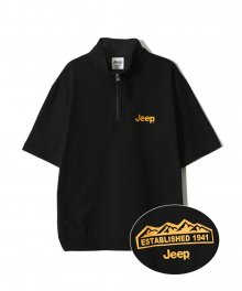 Half Zip-Up M-Logo Classic T-shirt  (JN5TSU170BK)