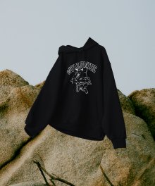 [WOODZ X AMES]WORLDWIDE FOX HOODIE_BK