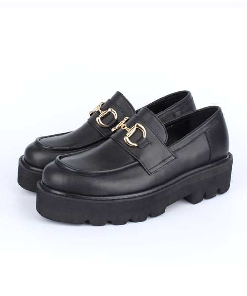 DVS WIDE BUCKLE LEATHER LOAFER (gold)