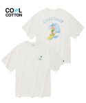 커버낫(COVERNAT) 드로잉 서퍼맨 티셔츠 화이트