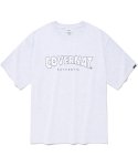 커버낫(COVERNAT) 드로잉 로고 티셔츠 그레이