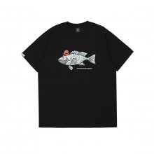 FISHING 그래픽 컴포트핏 반팔 티셔츠(블랙)