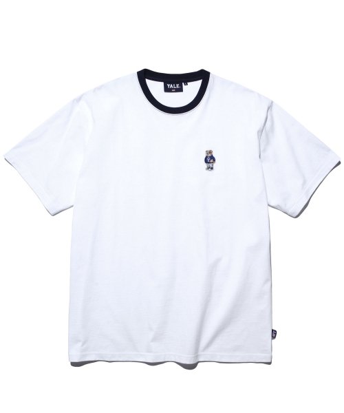 예일() EMBROIDERY UNIVERSITY DAN TEE NAVY / WHITE 상품 이미지