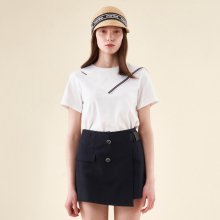 Sailor Collar Crop Shirts_White