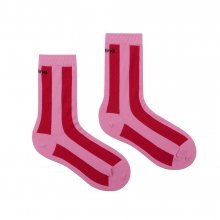 Line Stripe Socks_Red