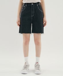 RCP DENIM CUTTING SHORTS DARK BLUE