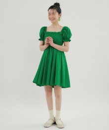 RCP CANDY PUFF-SLEEVE SHIRRING OPS GREEN