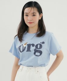 RCP ORG CONE PRINTING T-SHIRTS SKY BLUE