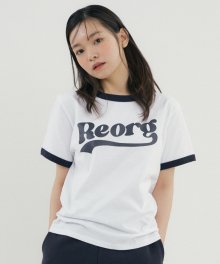 RCP WAVY RINGER T-SHIRTS WHITE