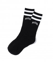 MARKM STRIPE SOCKS BLACK