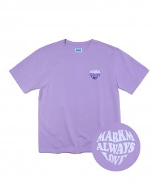 ALWAYS LOVE PRINT T-SHIRTS LIGHT PURPLE