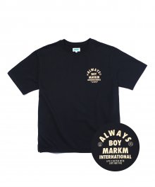 2 END TERRY T-SHIRTS BLACK