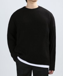 Vertical Unchain Knit (Black)