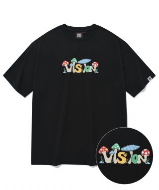 비전스트릿웨어(VISION STREETWEAR) VSW Mushroom T-Shirts Black 상품 이미지