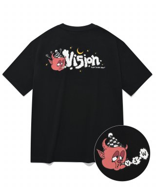 비전스트릿웨어(VISION STREETWEAR) VSW Sleepy T-Shirts Black 상품 이미지