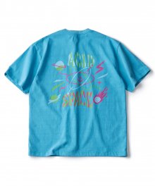 ACID SPACE T-SHIRTS (PACIFIC BLUE)