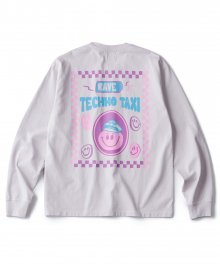 TECHNO TAXI LONG SLEEVE T-SHIRTS (SHELL PINK)