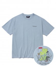 YALE BOOK STORE TEE LIGHT BLUE