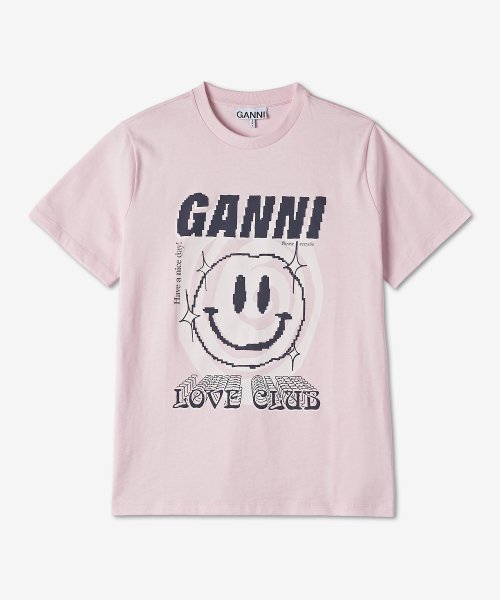 가니(Ganni) 여성 러브 클럽 반소매 티셔츠 - 라이트 라일락 / T3139428 - 60,000 | 무신사 스토어