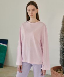 OVER LONG SLEEVE T-SHIRTS (PINK)