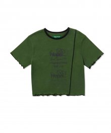 Hope Language Crop Tee_Green