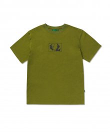 Square Graphic Tee_Olive Grey
