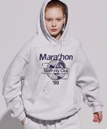 MARATHON HOODIE (MELANGE WHITE)