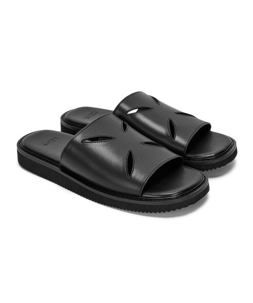 MUSINSA | MMGL PERFORATED SANDALS (BLACK)