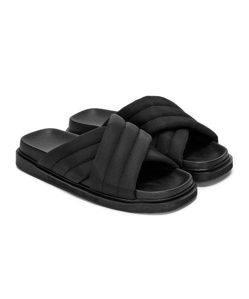 MUSINSA | MMGL PADDED SLIDE (BLACK)