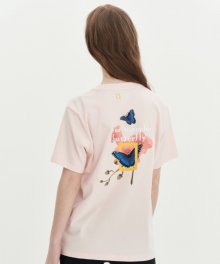 내셔널지오그래픽 N222WTS940 여성 멜릭타 그래픽 반팔 티셔츠 SILVER PINK