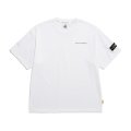 N242UTS902 세미 오버핏 와펜 반팔 티셔츠 WHITE