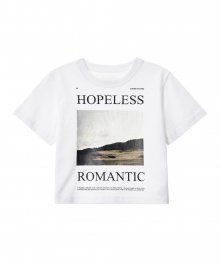 호프리스 로맨틱 크롭 티셔츠 (화이트)