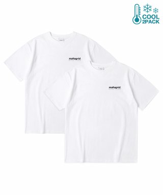 마하그리드(MAHAGRID) 쿨코튼 2 PACK TEE WHITE/WHITE(MG2DMMT540A) 상품 이미지