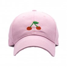 Adult`s Hats Cherries on Light Pink