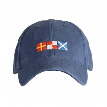 Adult`s Hats Rum Signal Flag on Navy
