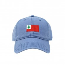 Adult`s Hats New England Flag on Slate Blue
