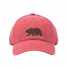 Adult`s Hats Bear on Weathered Red